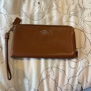 Brown Coach Wristlet